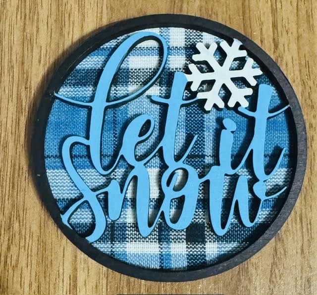 Magnetic Insert Let It Snow (New Style) - STV