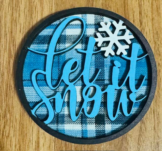 Magnetic Insert Let It Snow (New Style) - STV