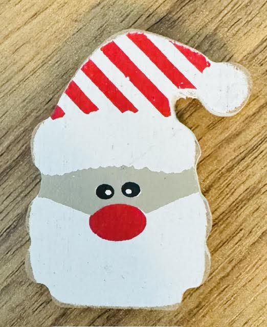 Letterboard Wood Shaped Christmas Santa Claus - BURLAPITUP