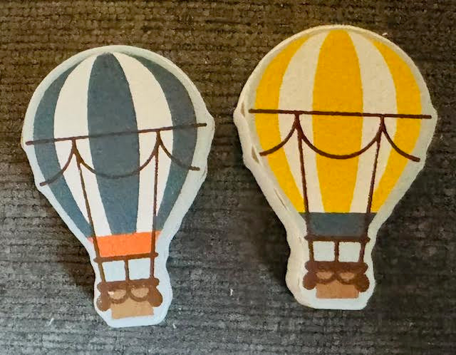 Letterboard Wood Shaped Hot Air Balloons - CHD