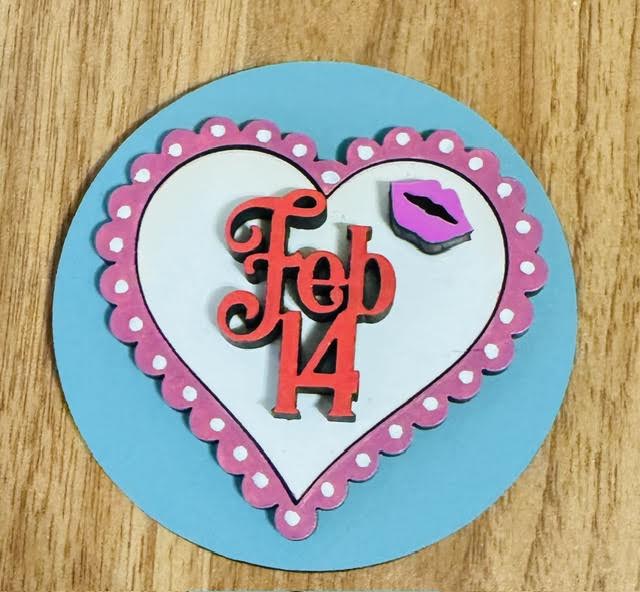 Magnetic Insert - Feb 14th Heart - STV