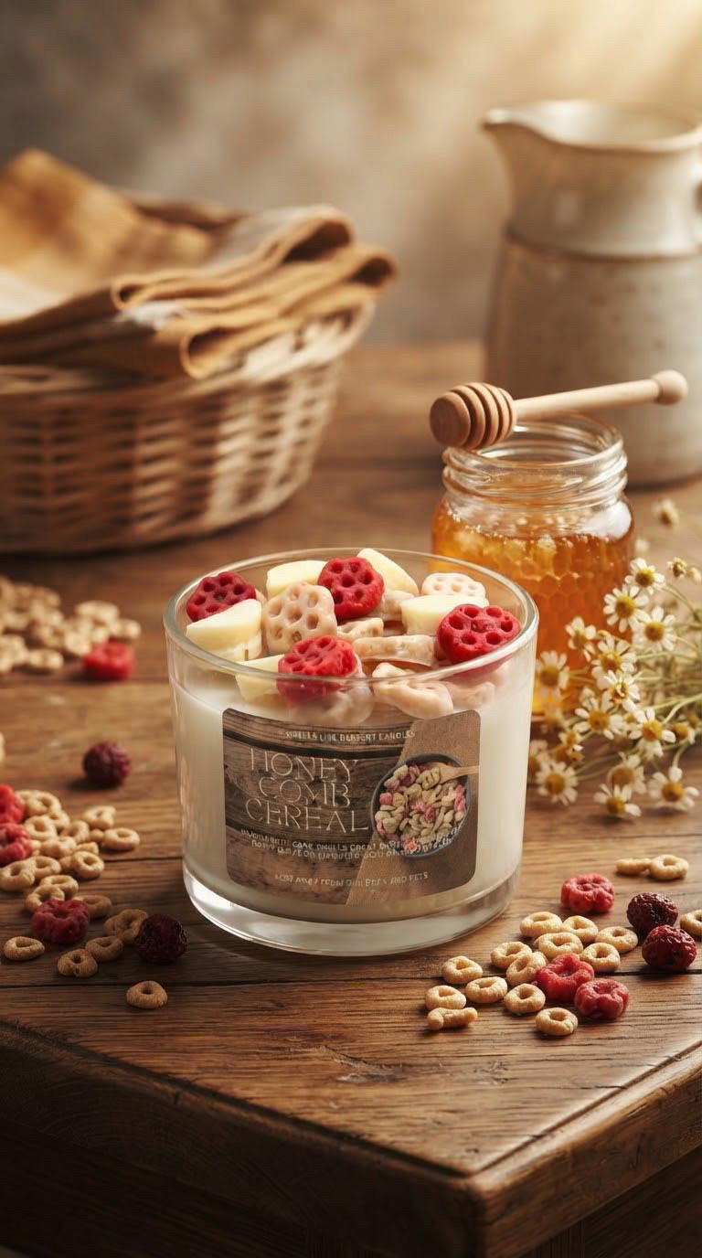 Honey Comb Cereal Candle
