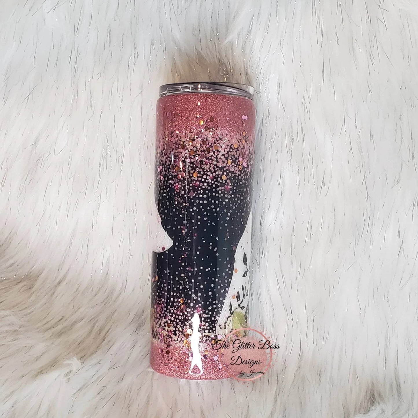 Mama Bear - 20 oz Skinny - Glitter Boss
