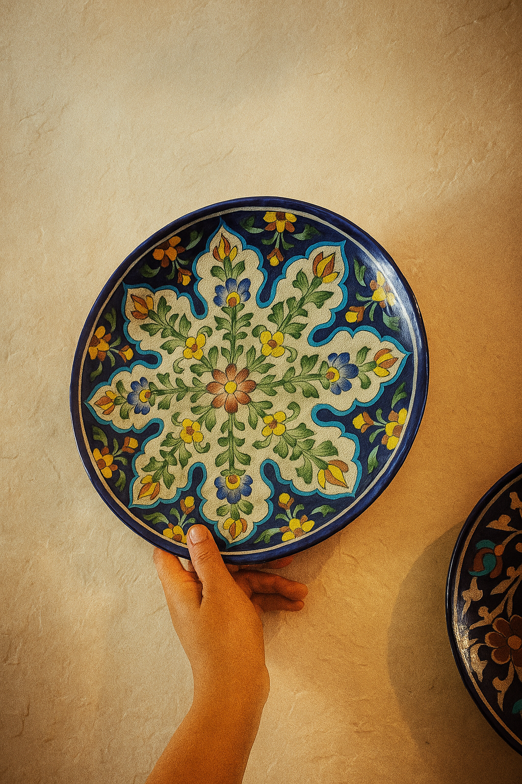 Handpainted 10'' inch plates - Earthenbymalvika