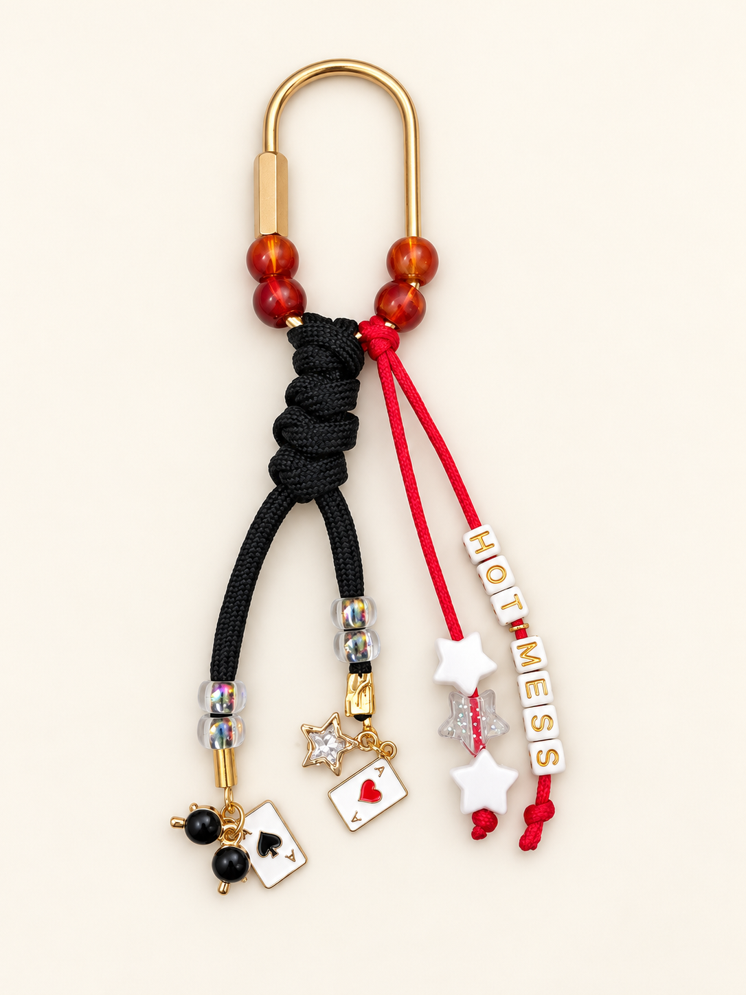 Hot Mess Playing Card Bag Charm - The Charm Edits