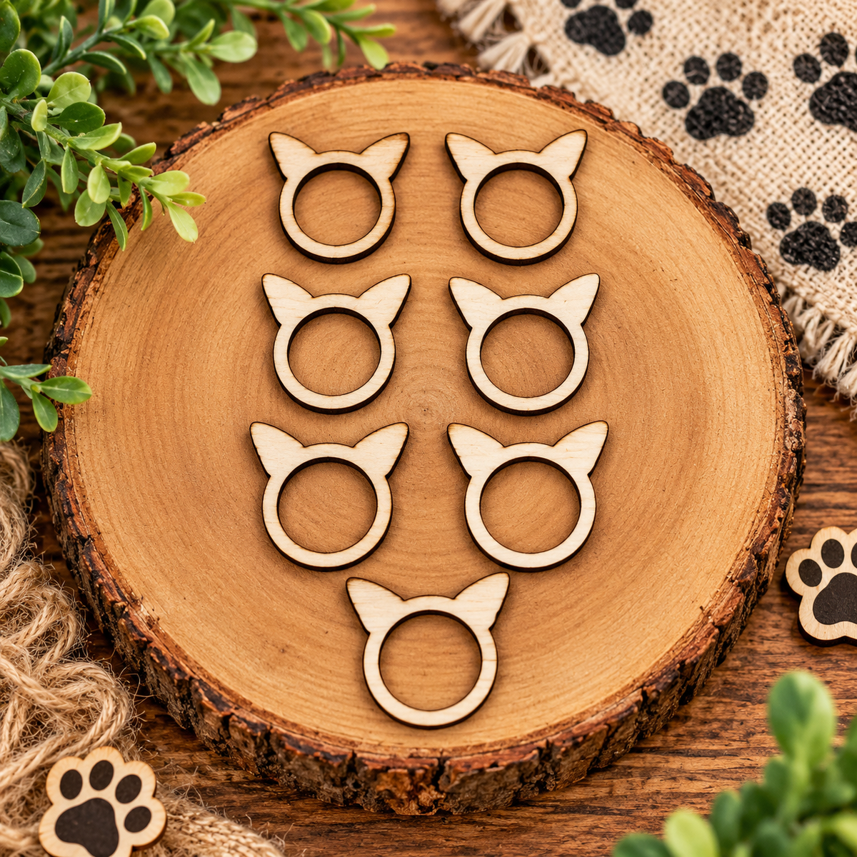 Dog Ear Rings-DQ Kreations