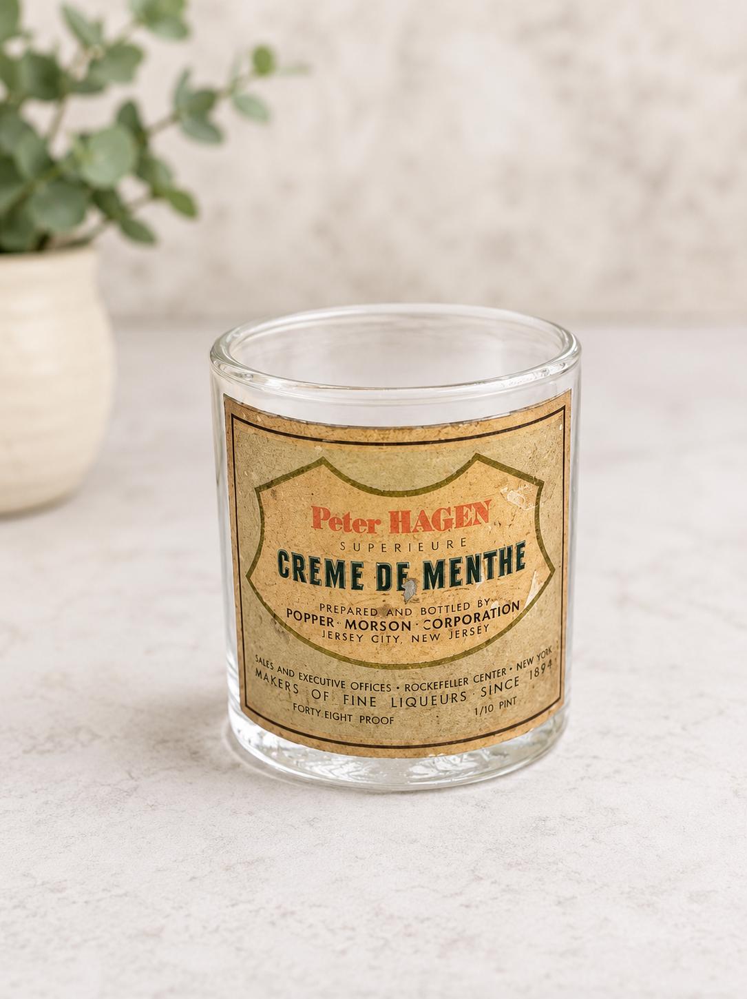Vintage Shot Glass (Crème de Menthe)