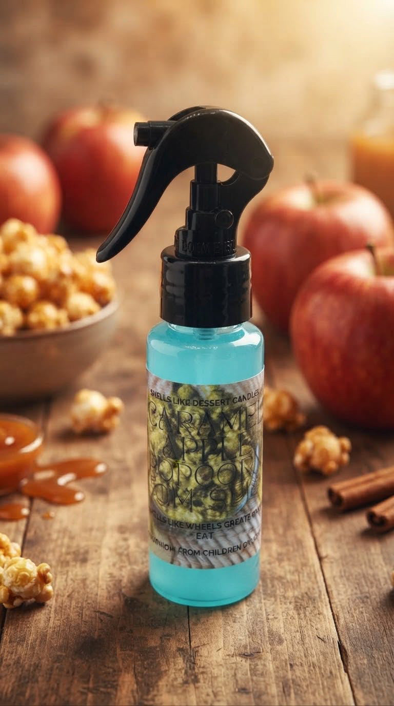 Caramel Apple Popcorn Room Spray Keychain