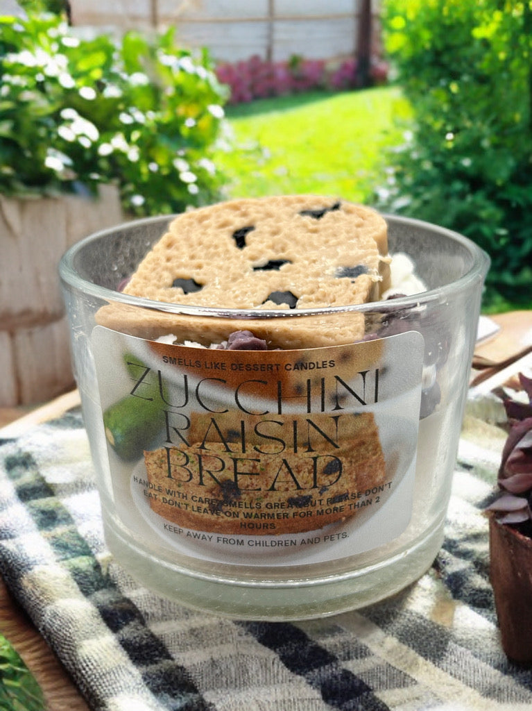 Zucchini Raisin Bread Candle