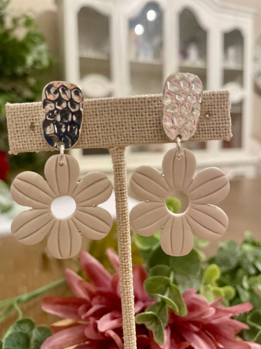Flower Polymer Clay Earrings - Mimi Co Handmade Jewelry