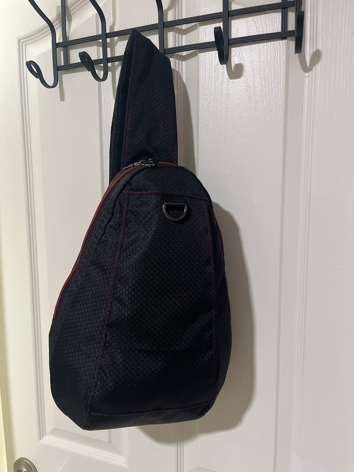 Black hex and red Henderson daypack