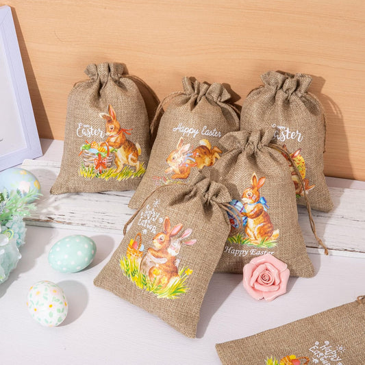 Easter Burlap Gift Bag - CHD