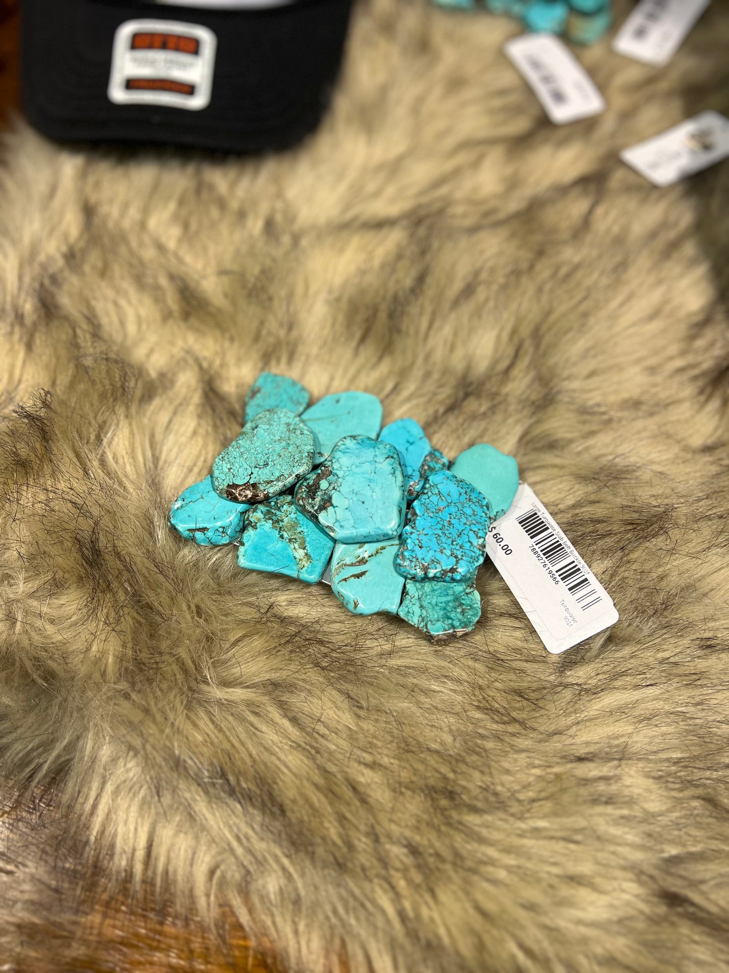 Turquoise Cluster Belt Buckle- Tiny Cowboy Trading Co.