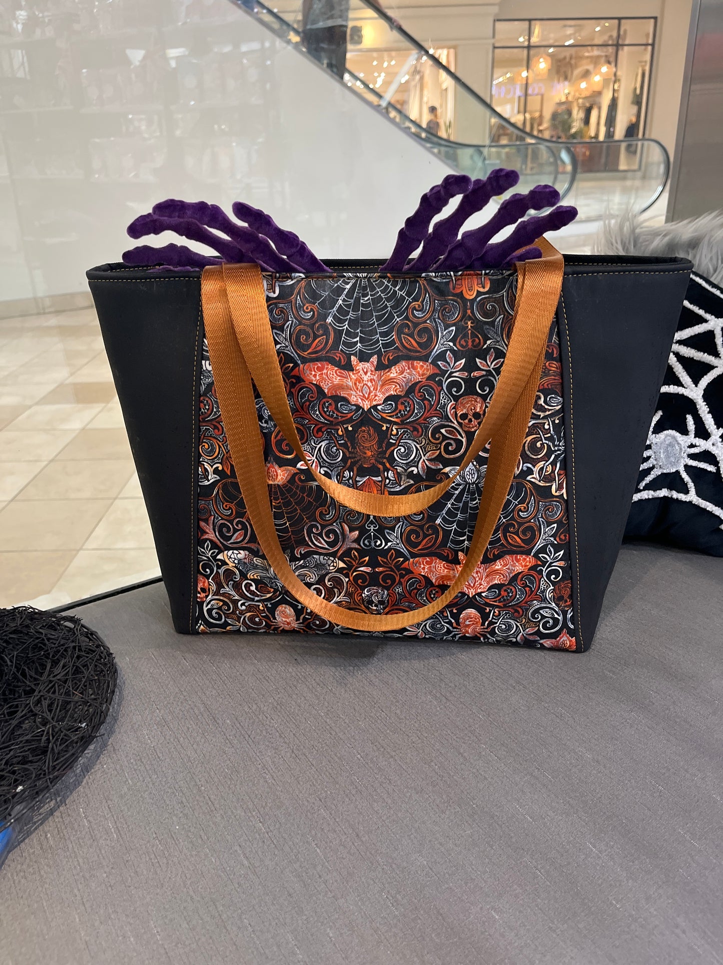 black cork after dark everyday tote