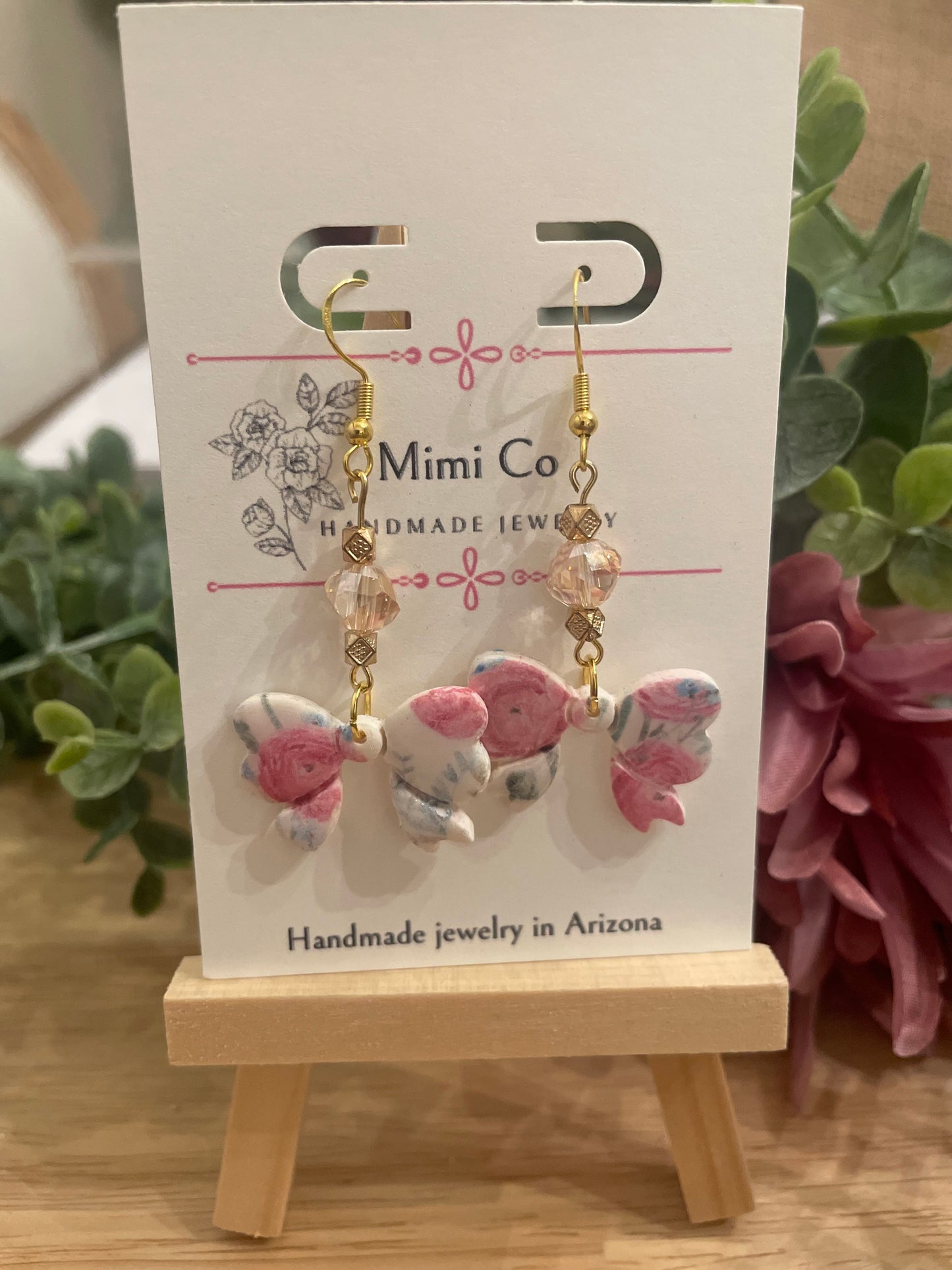 Small Bow Earrings - Mimi Co Handmade Jewelry