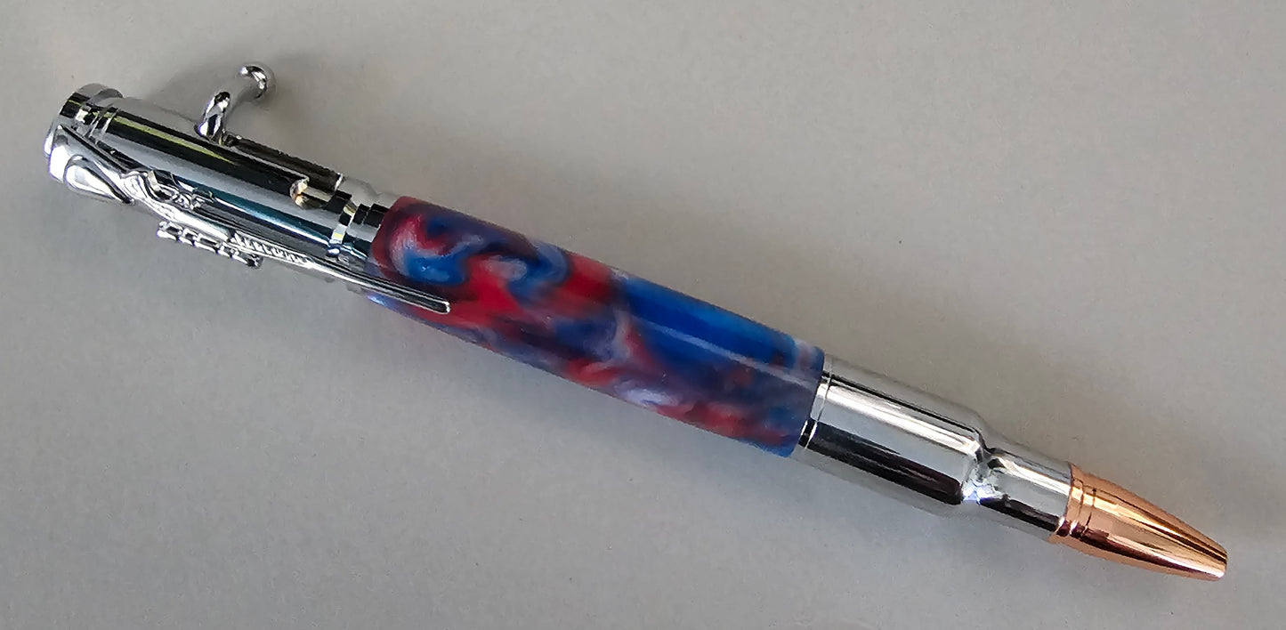 Bullet pen Red Wht Blue D&J Creative Designs