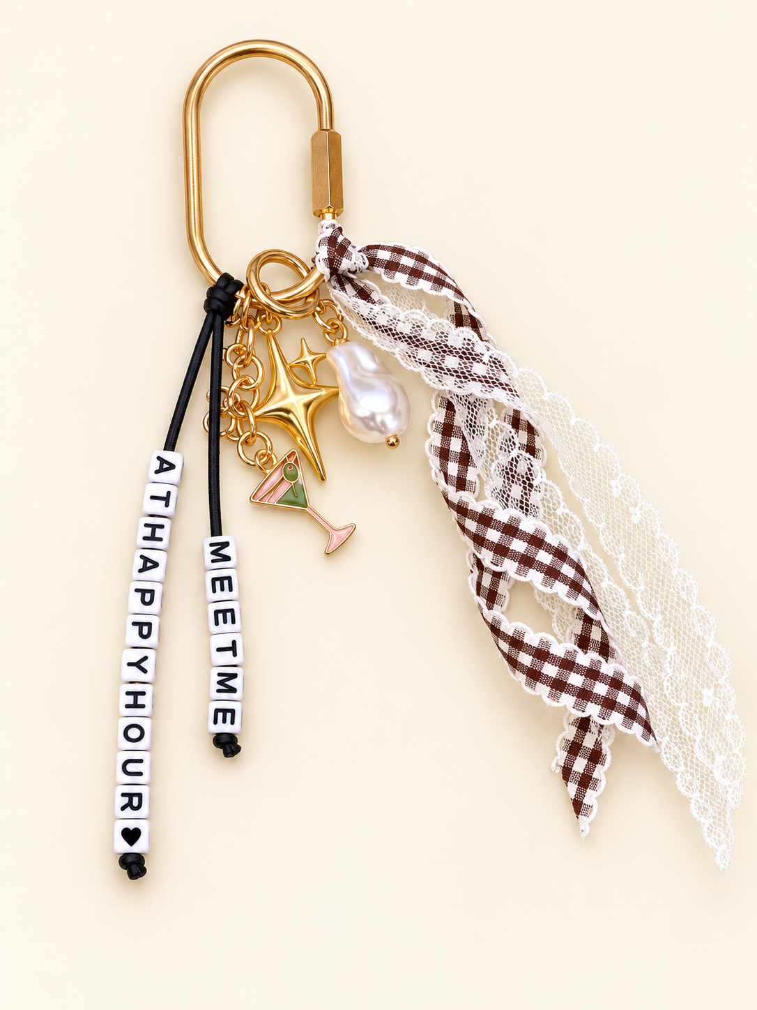 Meet Me at Happy Hour Bag Charm - The Charm Edits