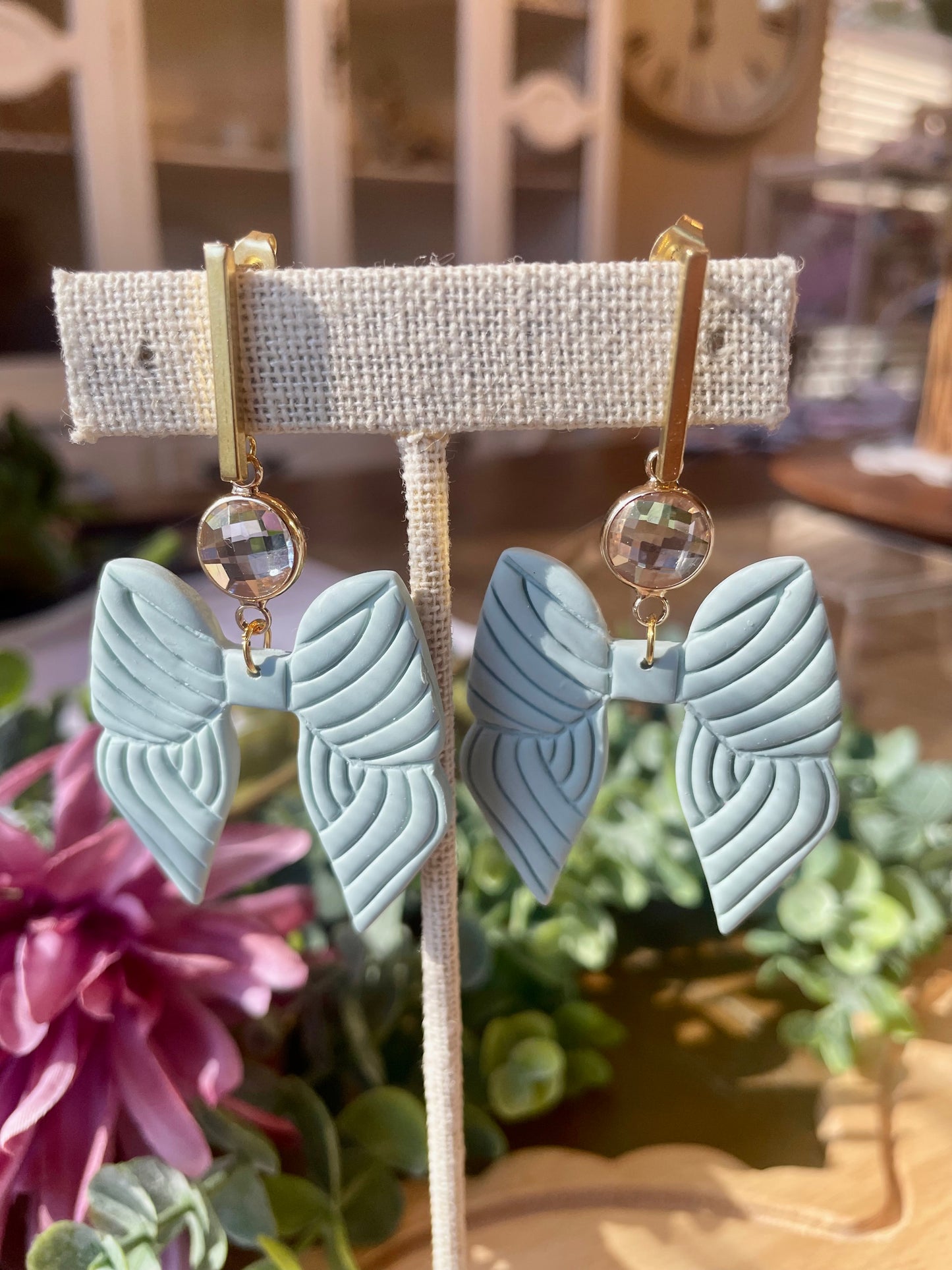 Large Bow Earrings - Mimi Co Handmade Jewelry