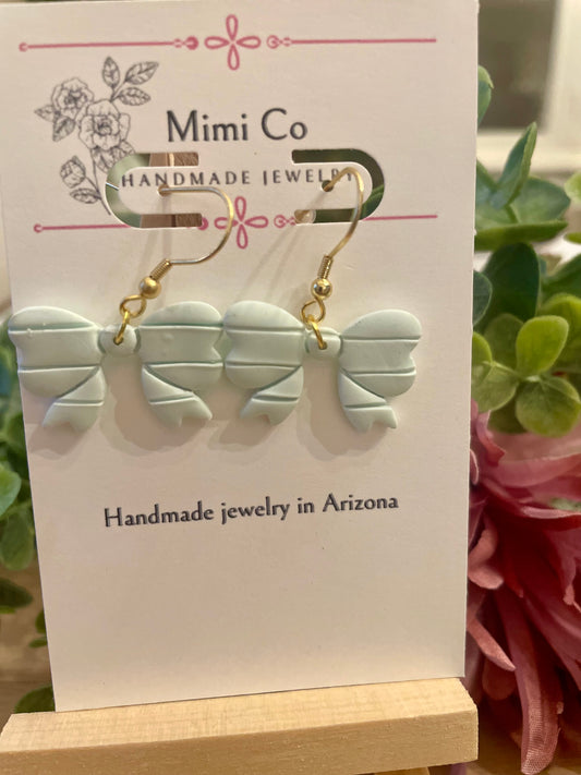 Small Bow Earrings - Mimi Co Handmade Jewelry