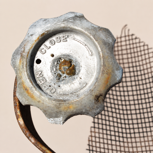 Serpentine Mesh Bloom – Reclaimed Metal Sculpture