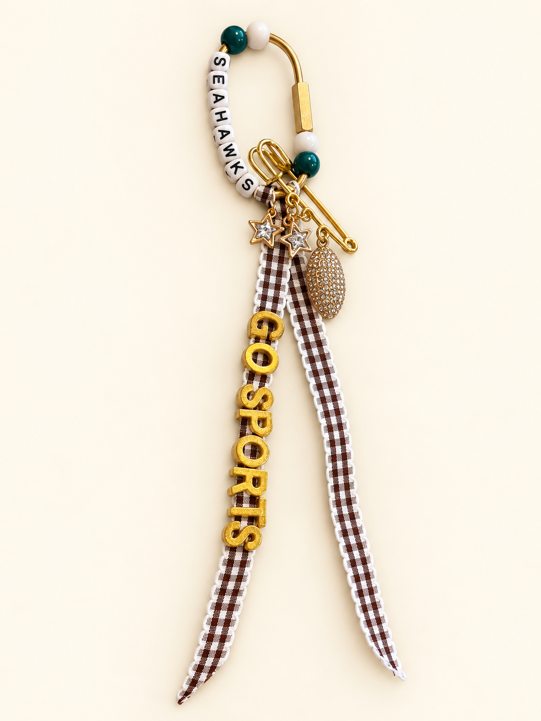 Seattle Seahawks Game-Day Bag Charm Keychain - The Charm Edits