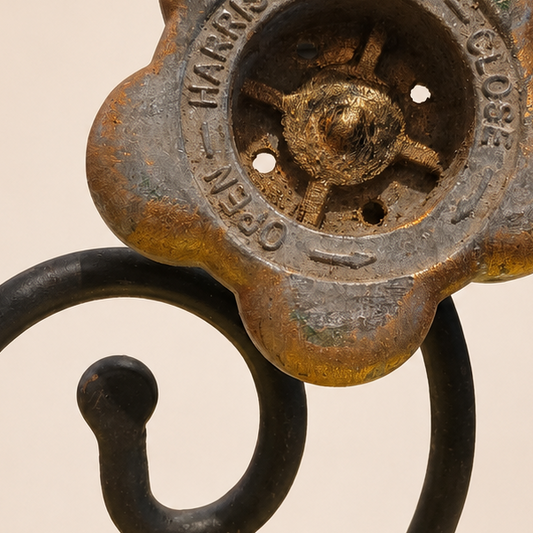 Harrison Valve Bloom – Reclaimed Metal Sculpture