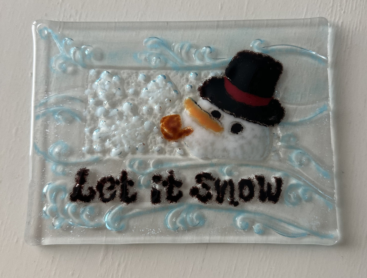 Christmas Plate - Let It Snow