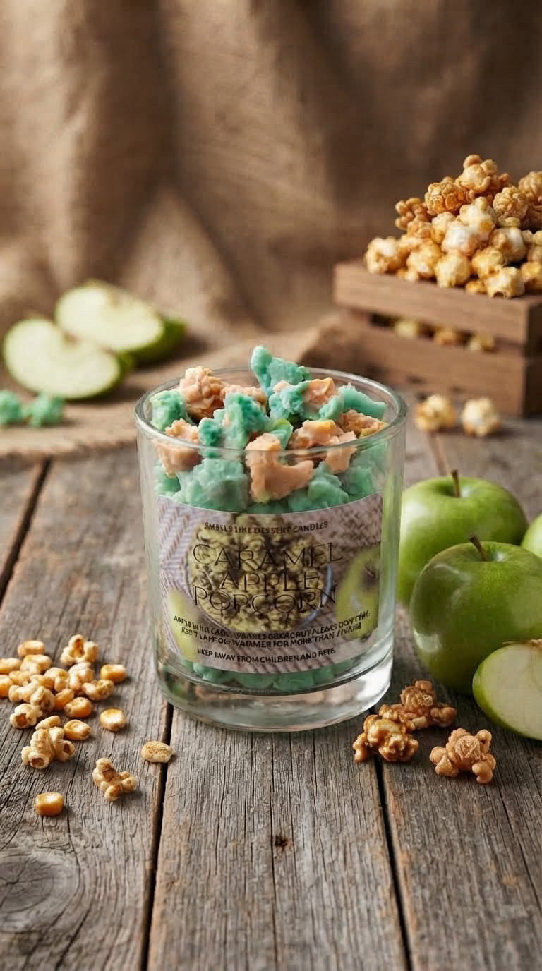 Caramel Apple Popcorn Candle