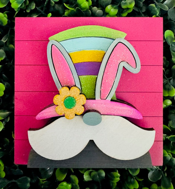 Interchangeable Leaning Frame Insert (GNOME BUNNY) - STV