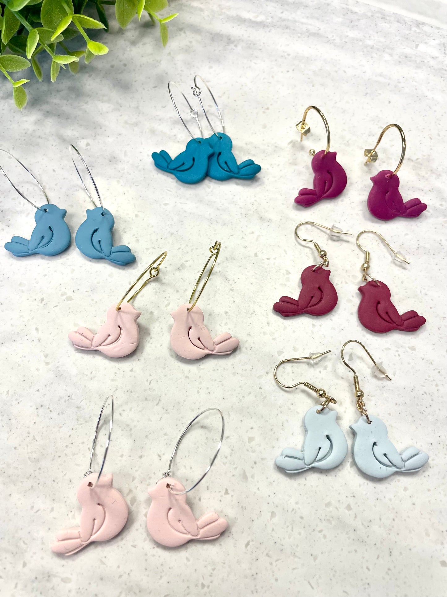 Bird Dangle Earrings - Mimi Co Handmade Jewelry