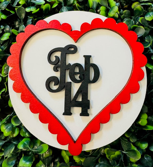 Magnetic Insert - Feb 14th Heart - STV