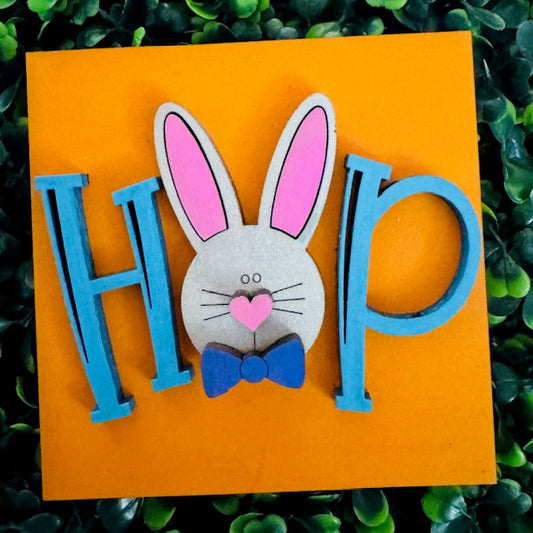 Interchangeable Leaning Frame Insert (EASTER HOP) - STV