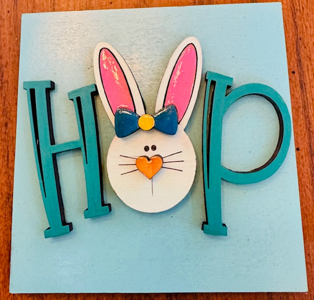 Interchangeable Leaning Frame Insert (EASTER HOP) - STV