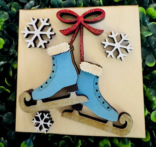 Interchangeable Leaning Frame Insert - Ice Skates - STV