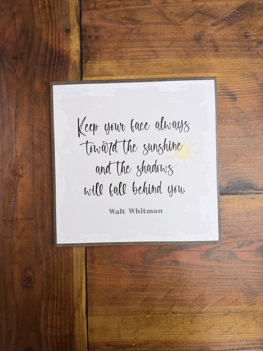 Large Square Wood Sign- Creations by Beth
