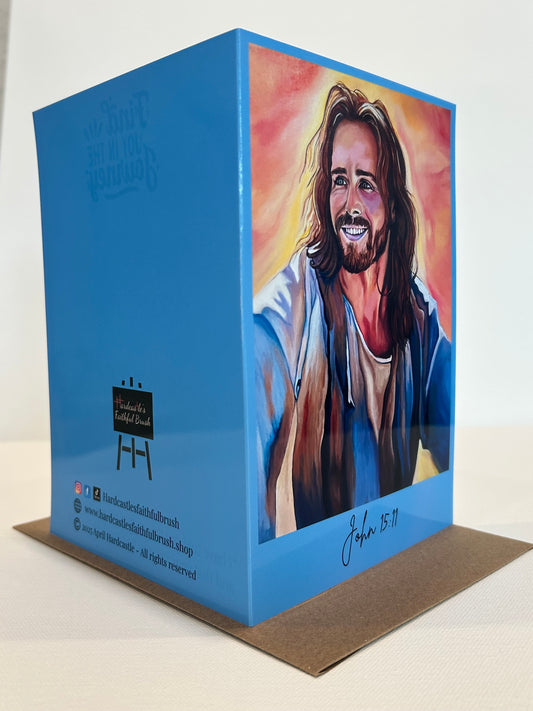 HFB-Greeting Card- Happy Jesus