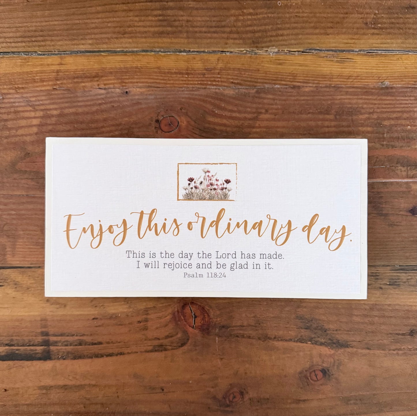 Small rectangular wood sign- Creations by Beth