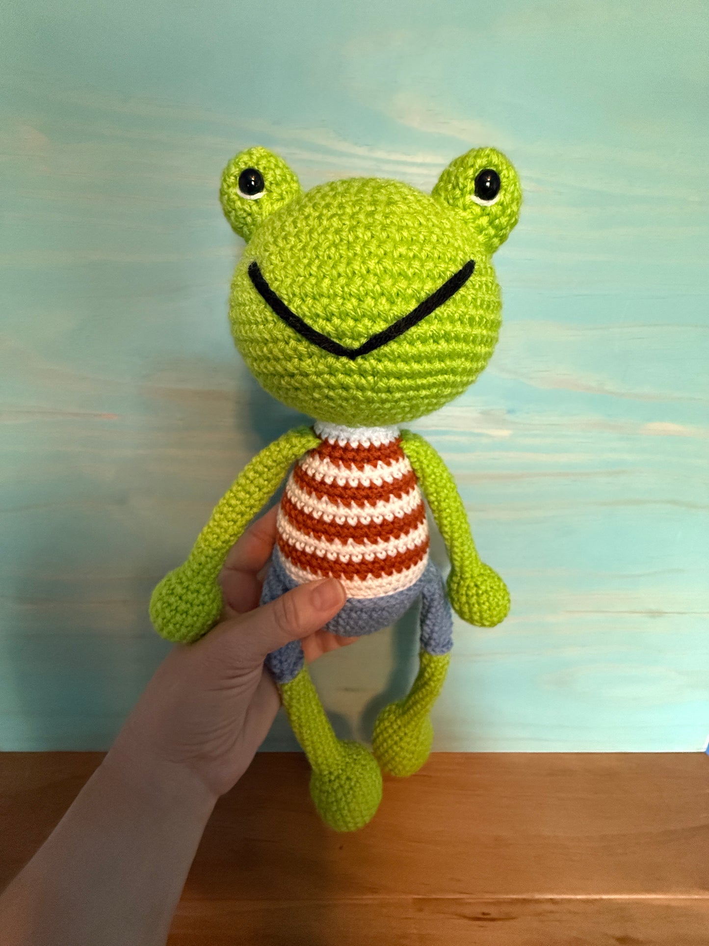 Dangly Frog Plushies CHD - Cuddly Cacti Creations