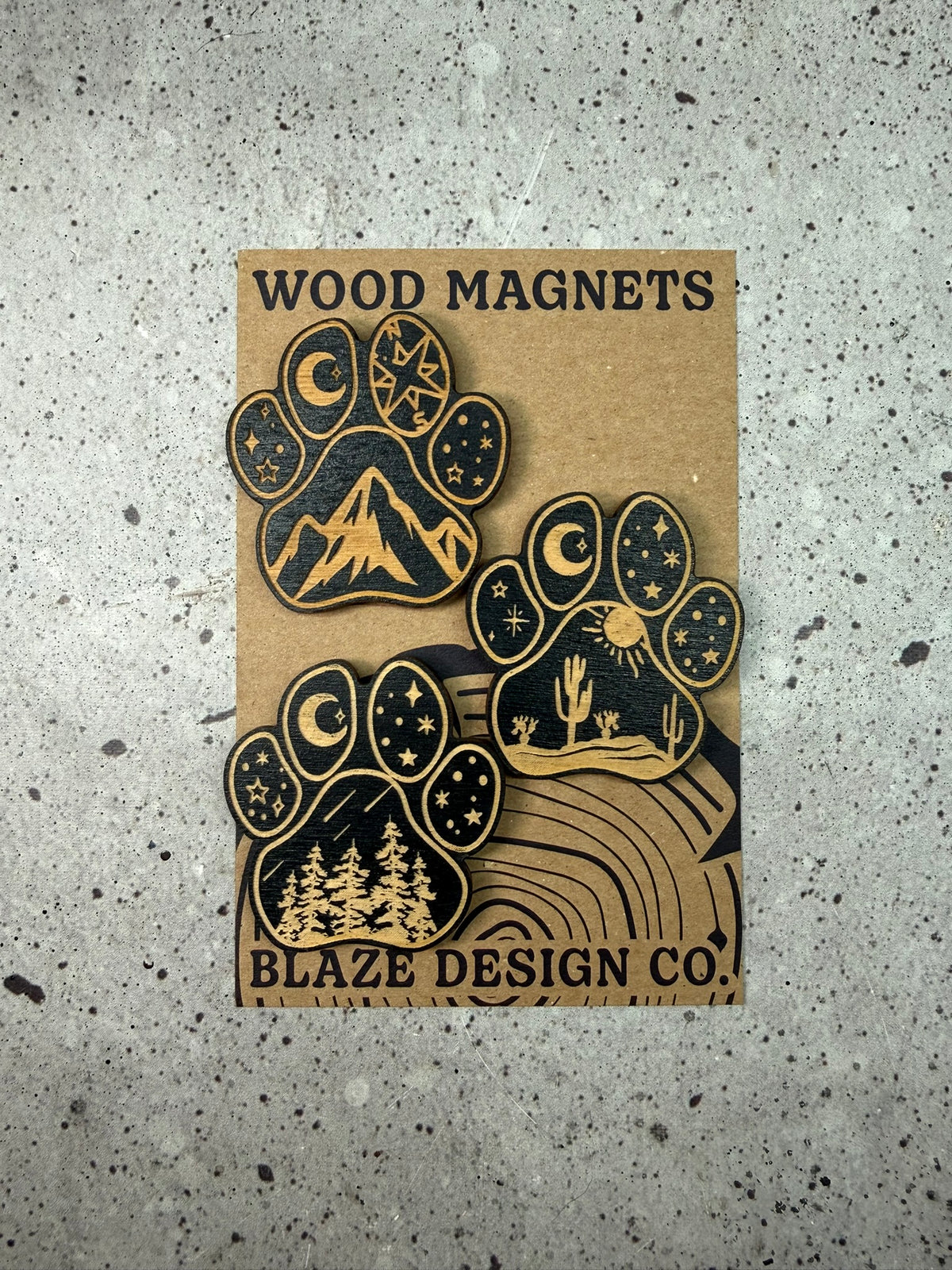 Wood Magnet Set - SCD