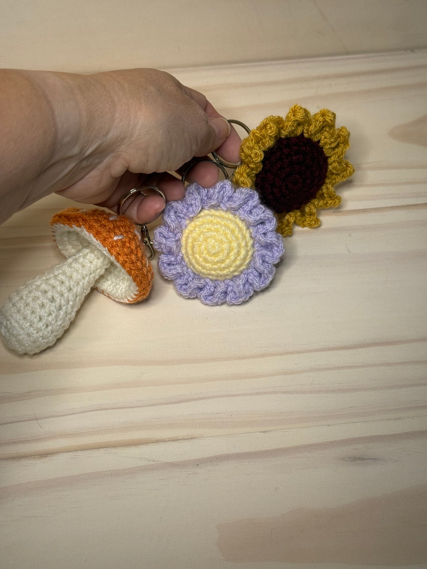 Sunflower Keychain CHD - Cuddly Cacti Creations