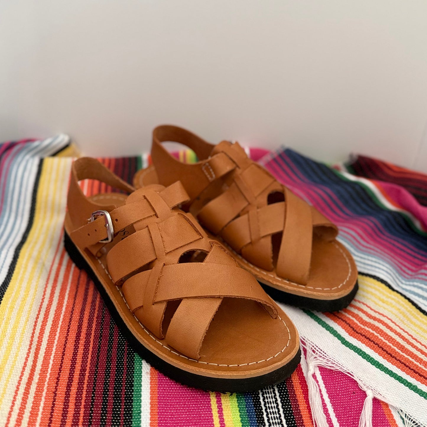 Children's Cross-Strap Huarache Sandals