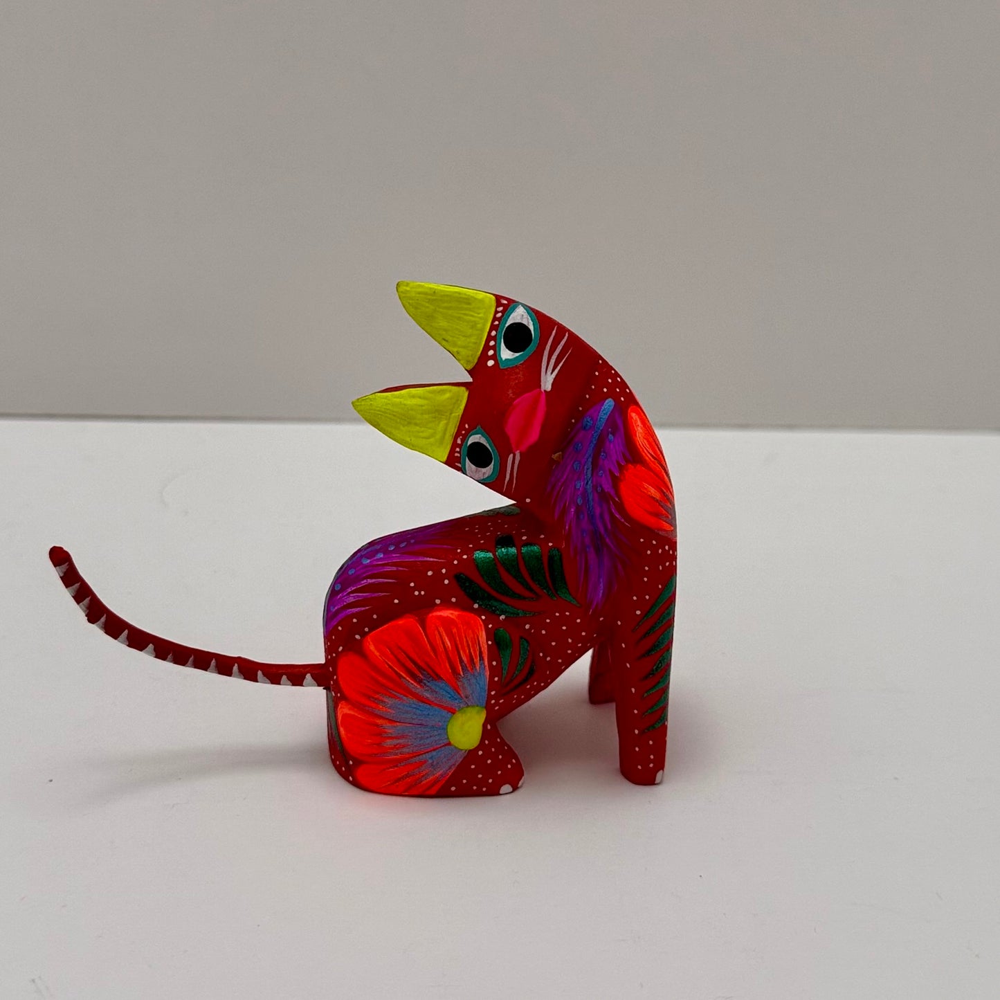 Hand-Painted Alebrije ~ Cat - Casa Coco