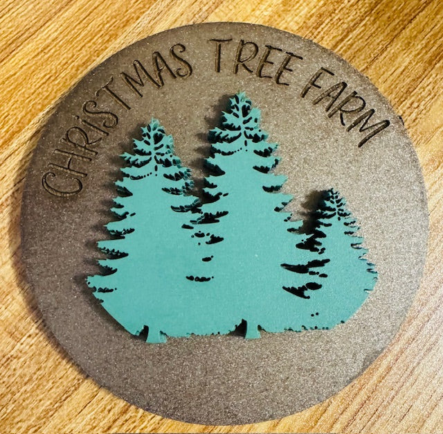 Magnetic Insert - Christmas Tree Farm - STV