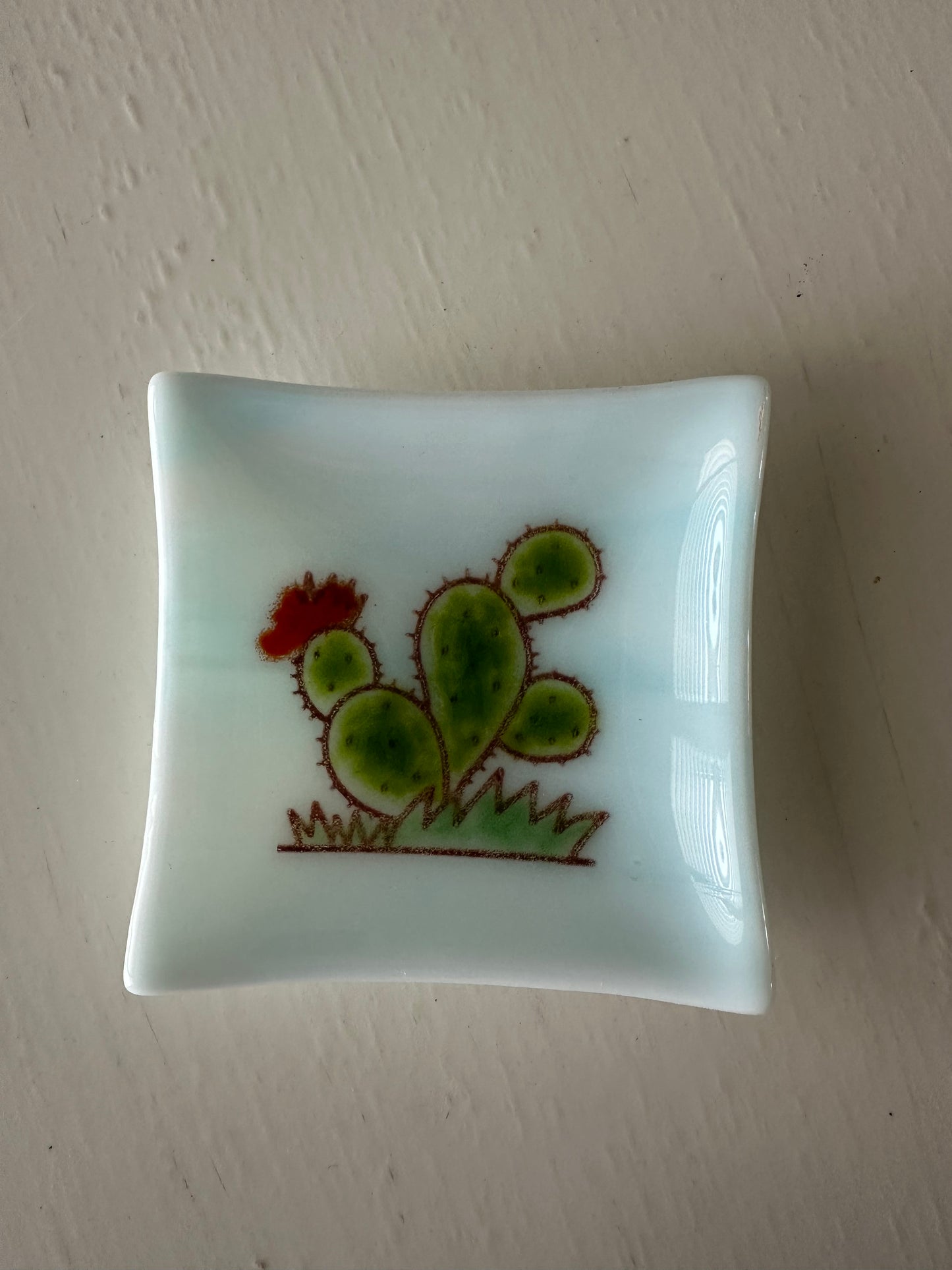 Plate - 3.5 x 3.5 Prickly Pear