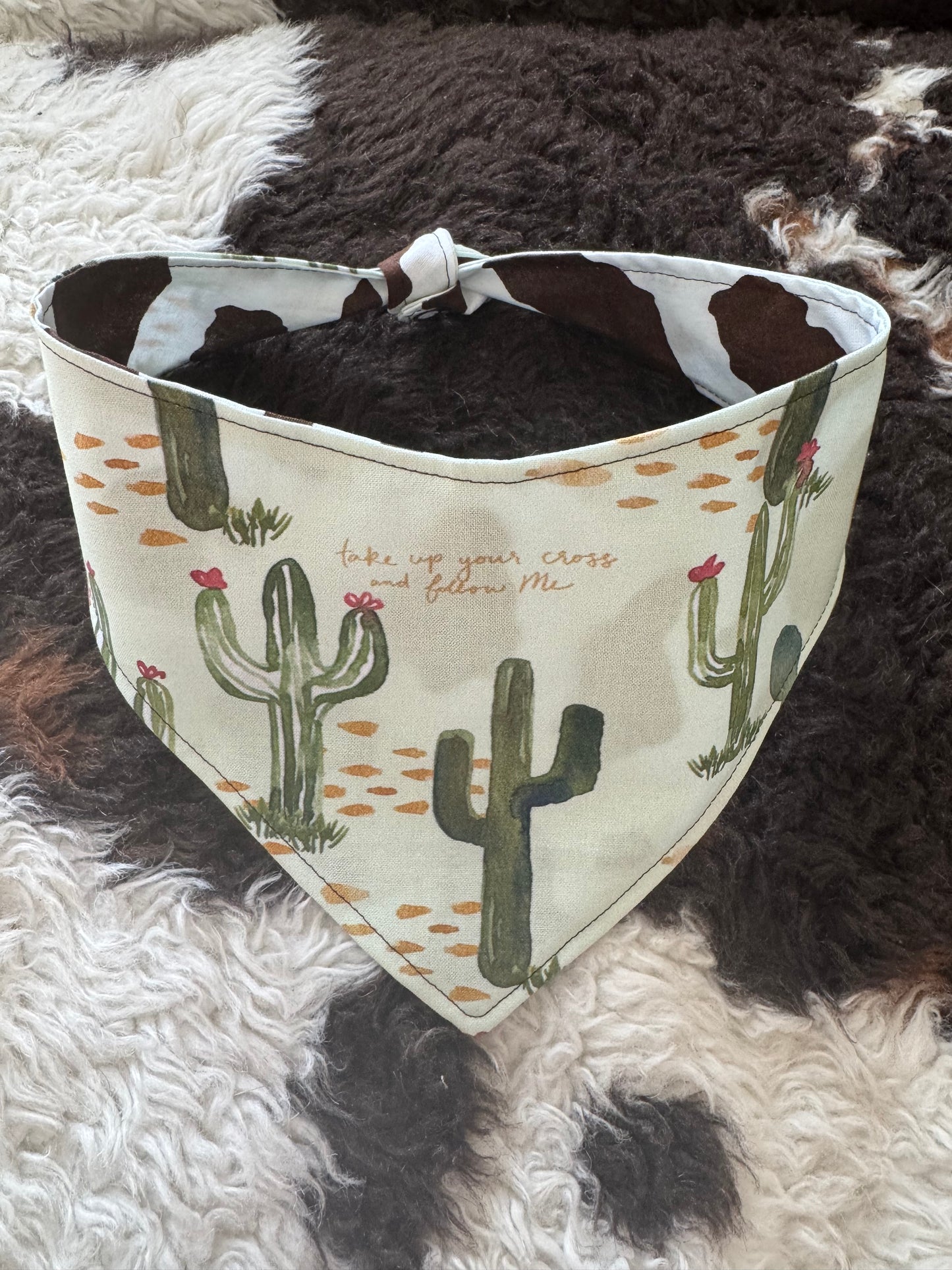 Desert faith reversible dog bandana