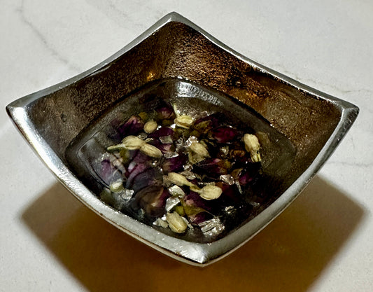 Roses Silver Jewelry Dish