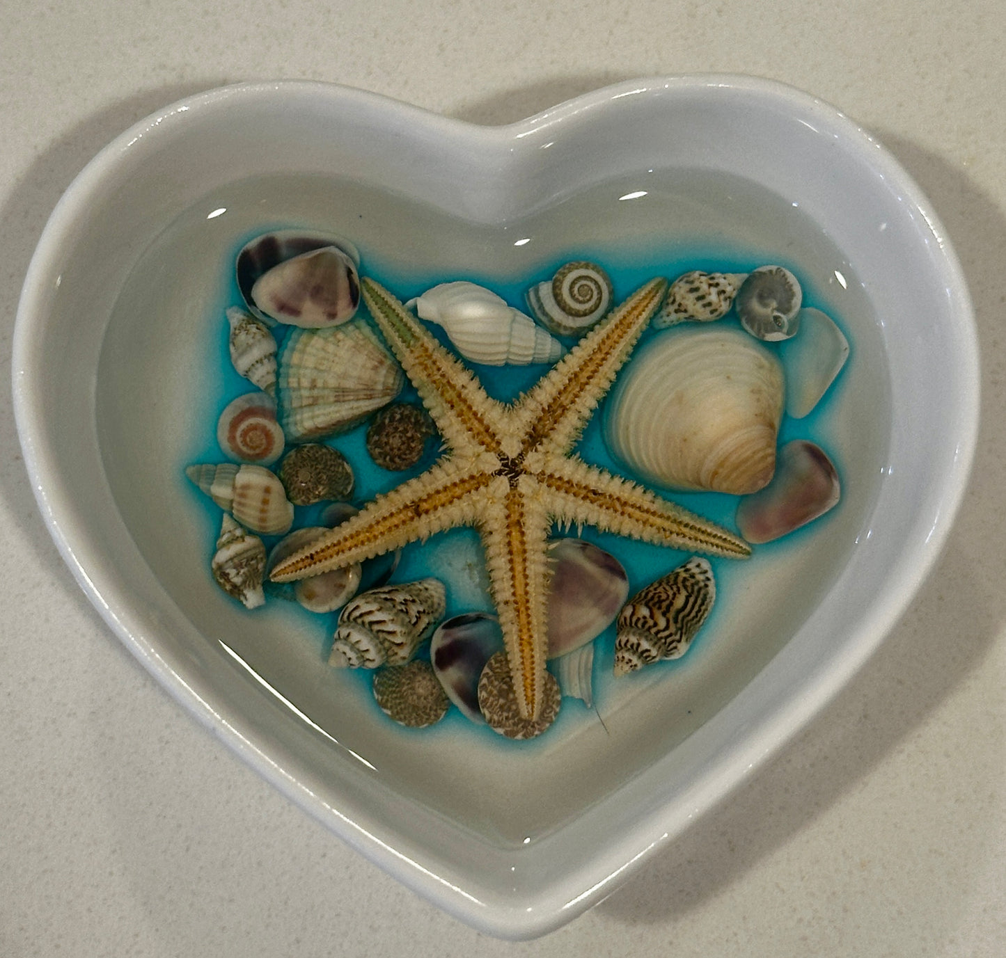 Seashells Heart Dish-STV