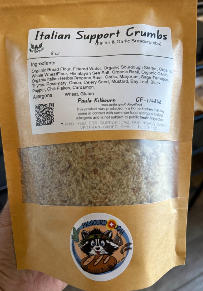 Italian Support Crumbs (Italian & Garlic Breadcrumbs) - PK Sourdough