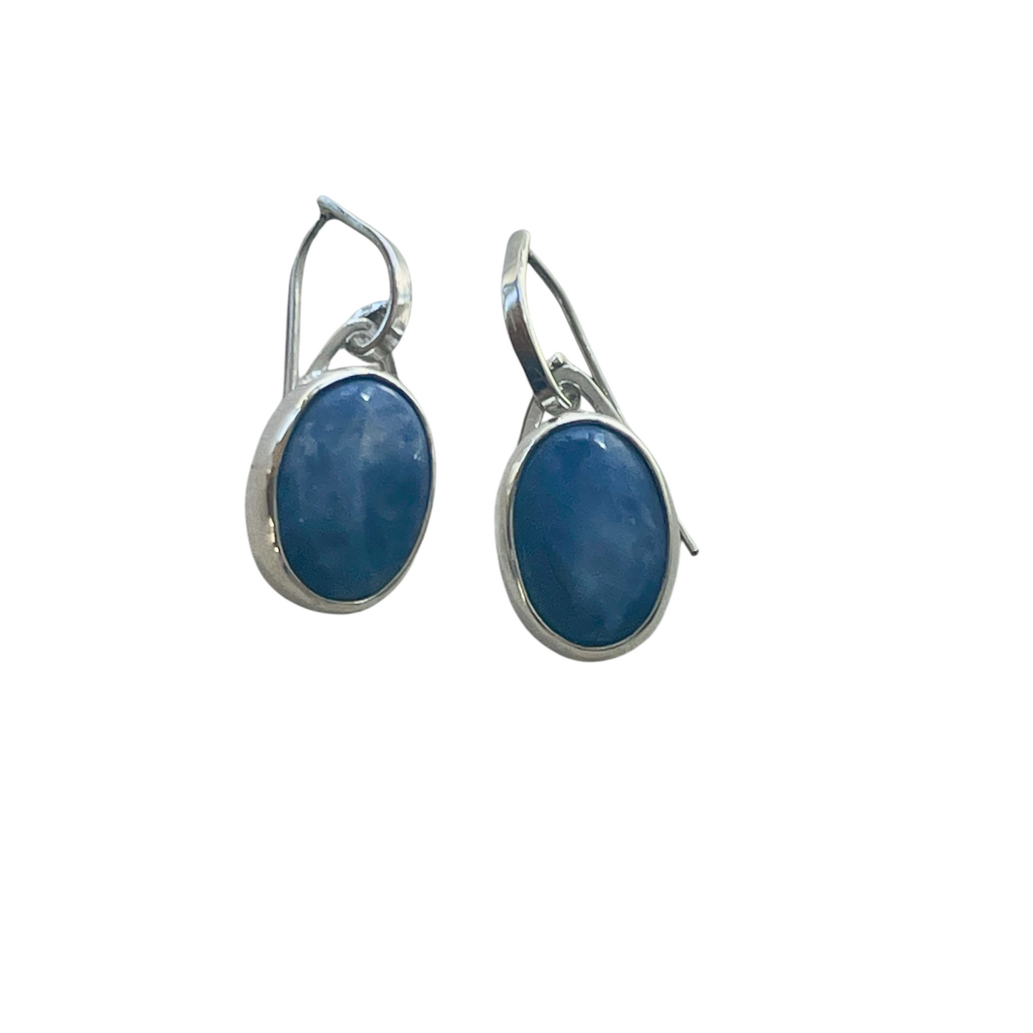 Sterling Silver and Sodalite Drop Earrings