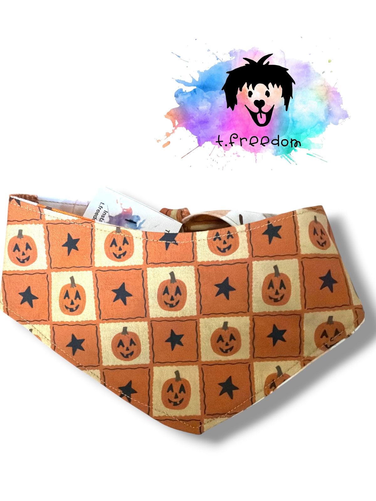 Pumpkin Patchwork bandana -tfreedom